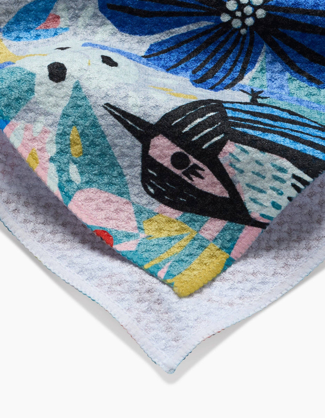 Birds And Berries Tea Towel Geometry