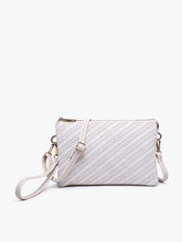 Load image into Gallery viewer, Diagonal Woven Crossbody w/ Wristlet: Natural
