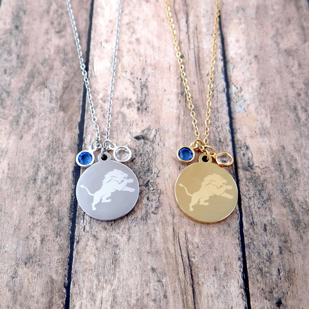 Team necklace, Sports team, Michigan jewelry
