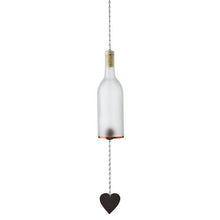 Load image into Gallery viewer, Wind Chimes Made From Glass Wine Bottles with Copper Trim
