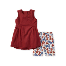 Load image into Gallery viewer, American Stars Tunic &amp; Shorts Set: 12M
