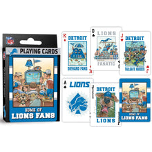 Load image into Gallery viewer, Detroit Lions Fan Deck Playing Cards - 54 Card Deck
