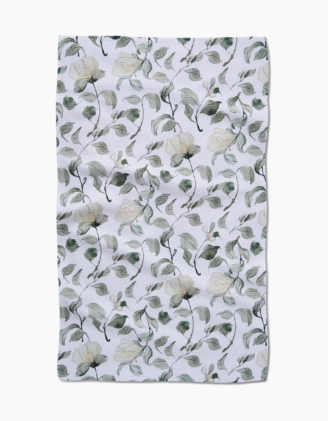 Spring Floral Blossoms Tea Towel Geometry