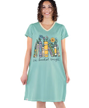 Load image into Gallery viewer, Booked V-Neck Nightshirt
