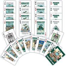 Load image into Gallery viewer, Michigan State Spartans Fan Deck Playing Cards
