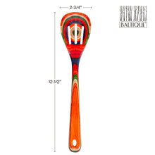 Load image into Gallery viewer, Baltique® Marrakesh Colorful Wooden Slotted Spoon, 12.5&quot;
