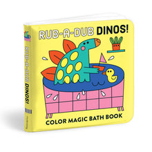Load image into Gallery viewer, Rub-a-Dub Dinos! Color Magic Bath Book
