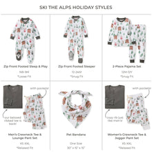 Load image into Gallery viewer, Ski The Alps Matching Family Pajamas

