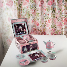 Load image into Gallery viewer, 10 pc Tin Tea Set Musical Enchanted
