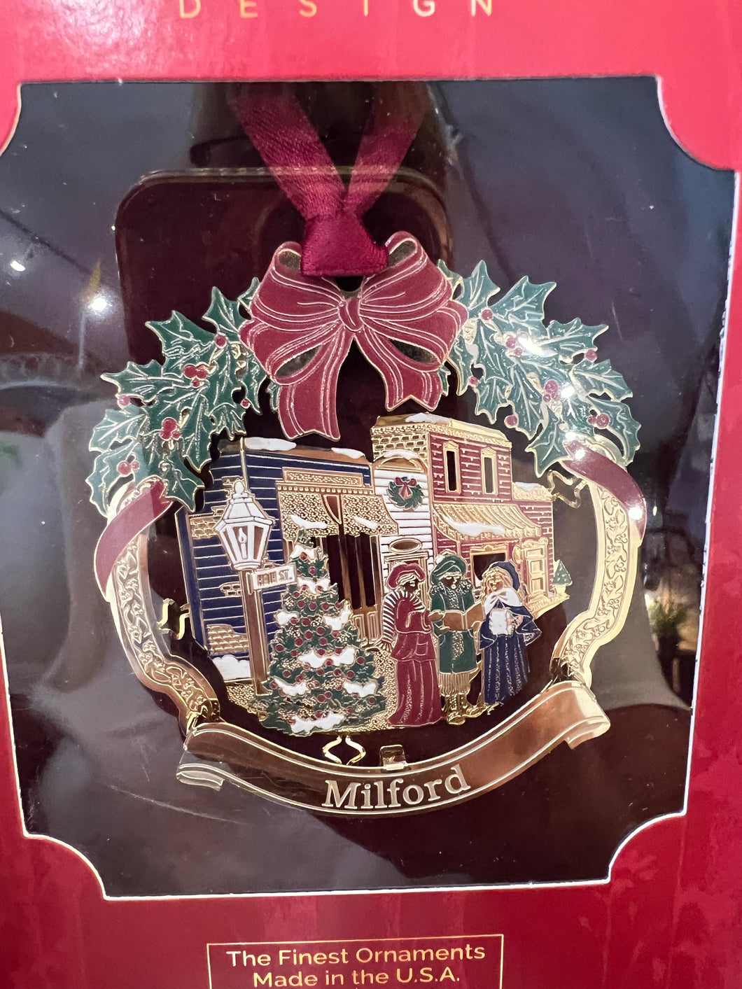 Milford Ornament Made in the USA