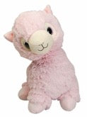 Warmies Llama microwavable lavender plush toy in pink