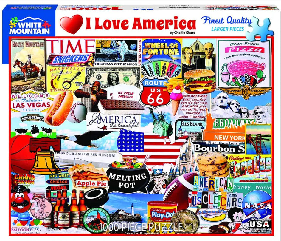 I Love America 1000 pc Puzzle