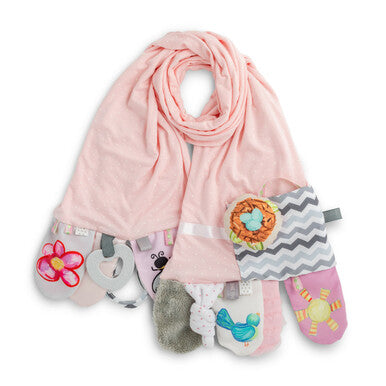 Mommy and Me Activity Scarf Pink
