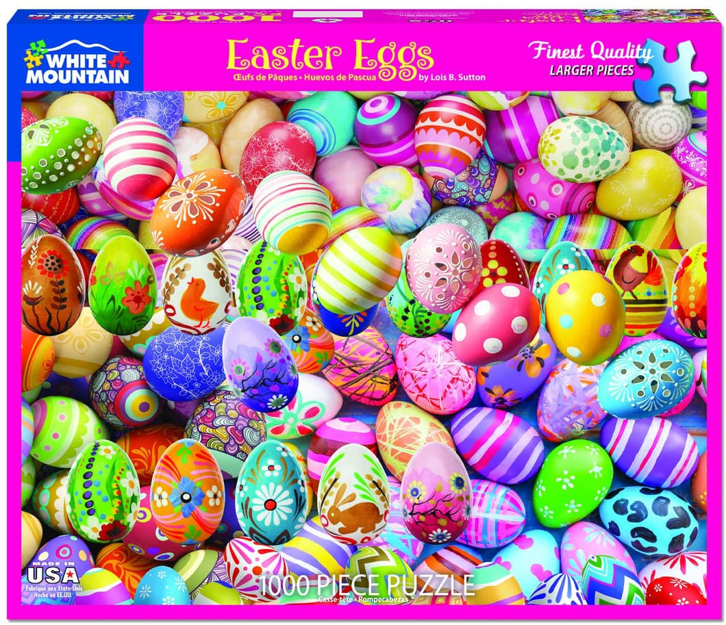 White Mountain Puzzles Easter Eggs, 1000 Piece Jigsaw Puzzle