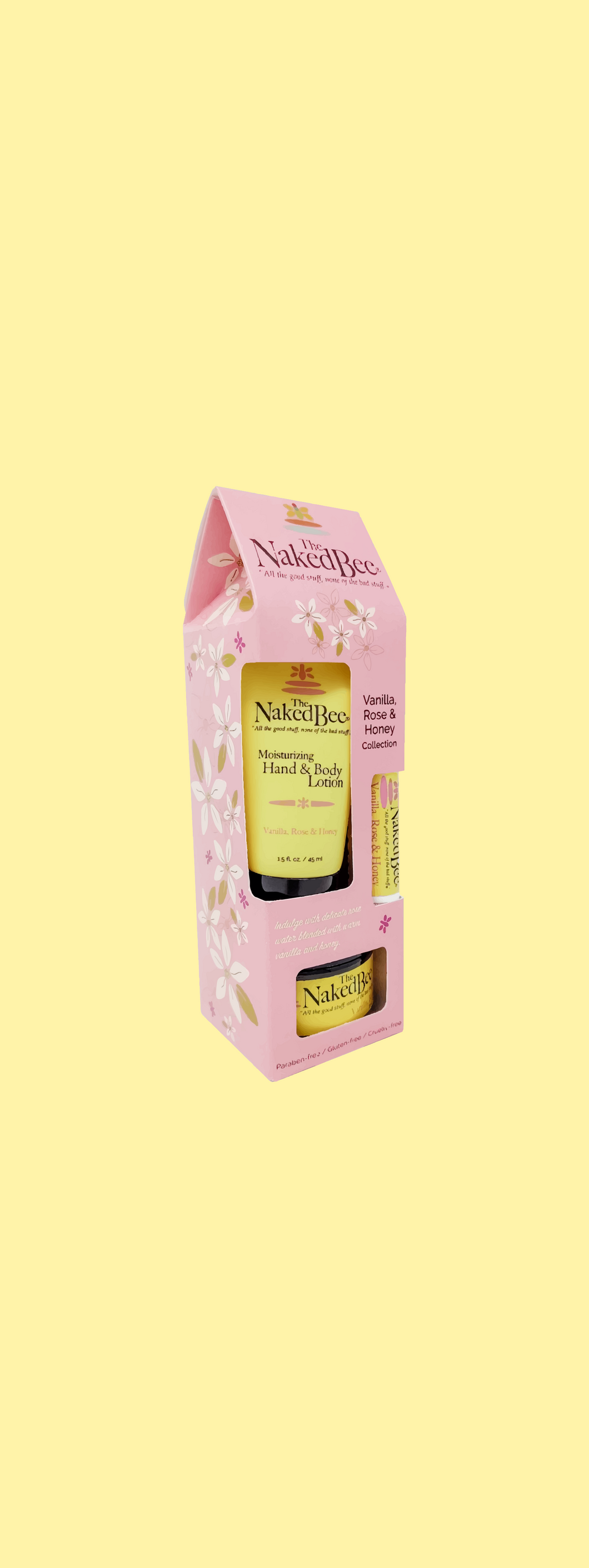 Naked Bee Gift Set Vanilla Rose and Honey