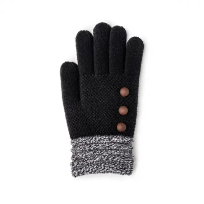 Black 3 Button Glove