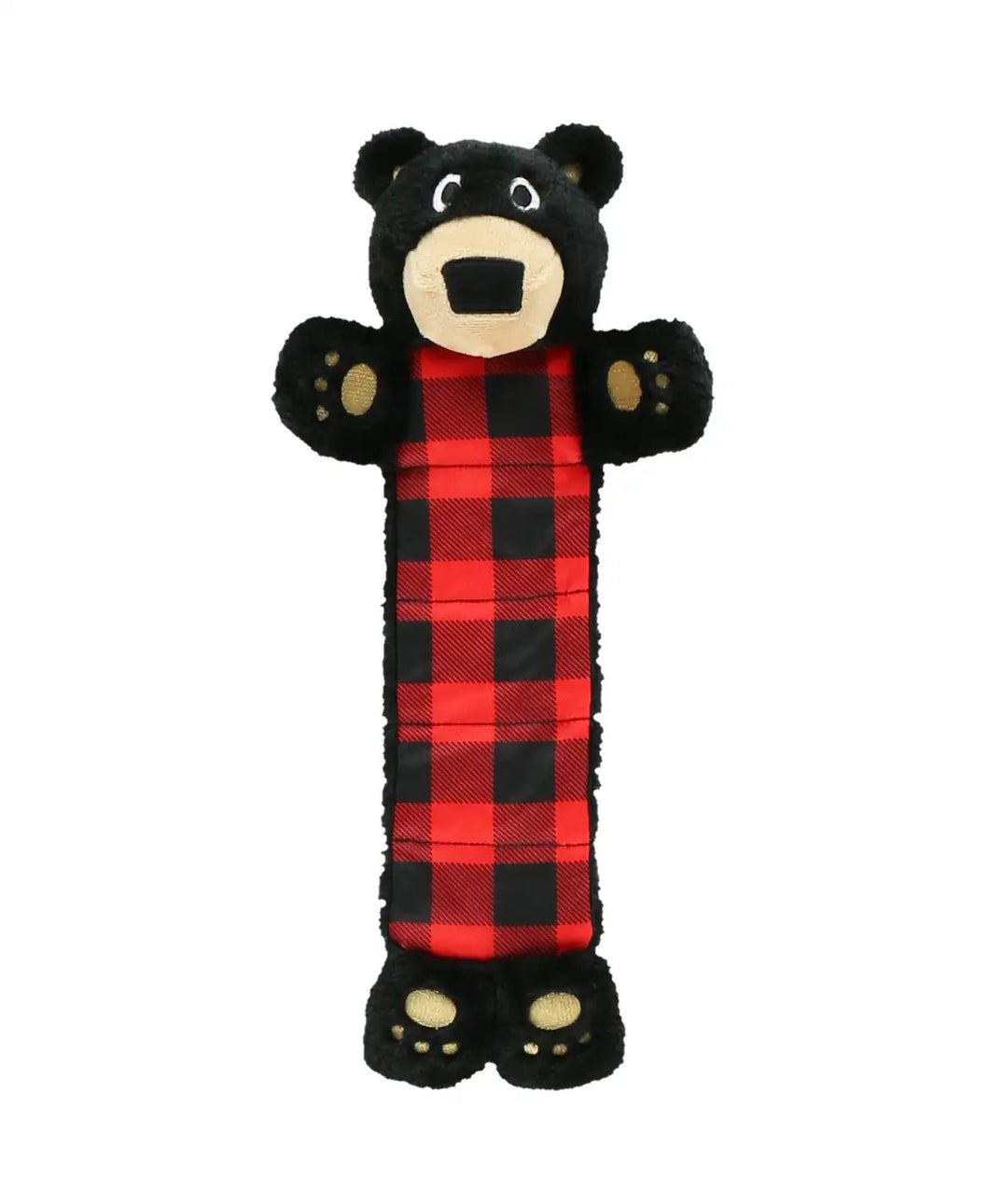 Plaid Bear Dog Toy LO