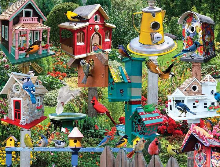 Birdhouse Village 500 pc Puzzle