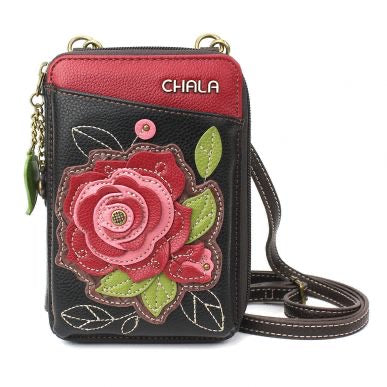 Chala Cellphone Crossbody Wallet Rose