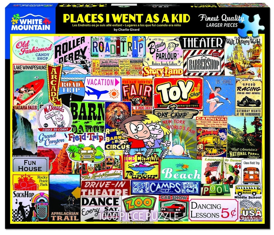 Puzzle Places I Went as a Kid 1000pc