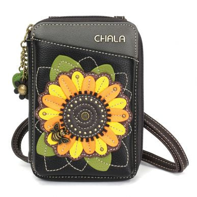 Chala Cellphone Crossbody Wallet Sunflower