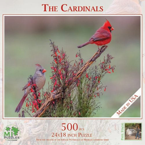 Northern Cardinals Michigan Puzzle 500 Piece