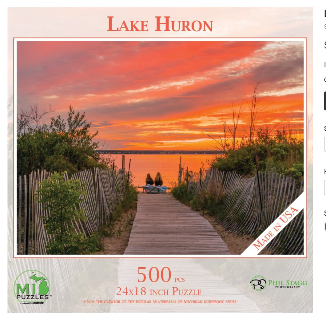 Lake Huron Michigan Puzzle 500 Piece