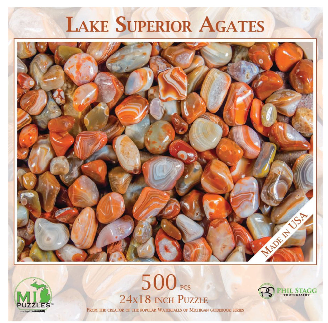 Lake Superior Agates Michigan Puzzle 500 Piece