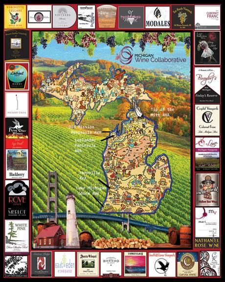 Michigan Wine Puzzle 1000pc