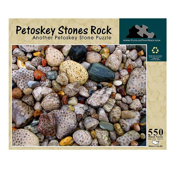 Michigan Petoskey Stones Rock 550 pc Puzzle