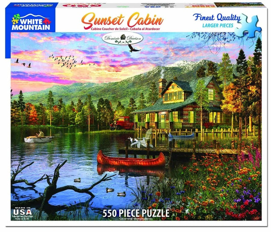 Puzzle Sunset Cabin 550pc