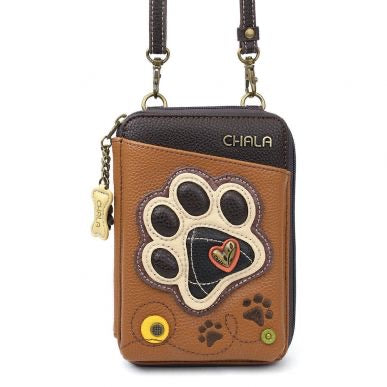 Chala Cellphone Crossbody Wallet Pawprint