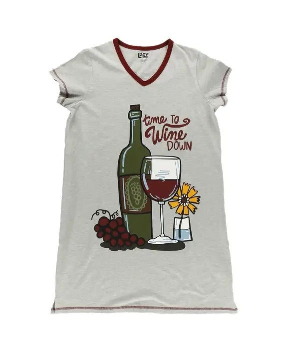 Time To Wine Nightshirt LO