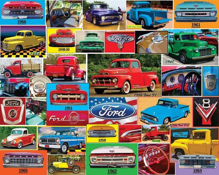 Puzzle Classic Ford Pickups1000pc