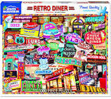 Retro Diner 1000 pc Puzzle