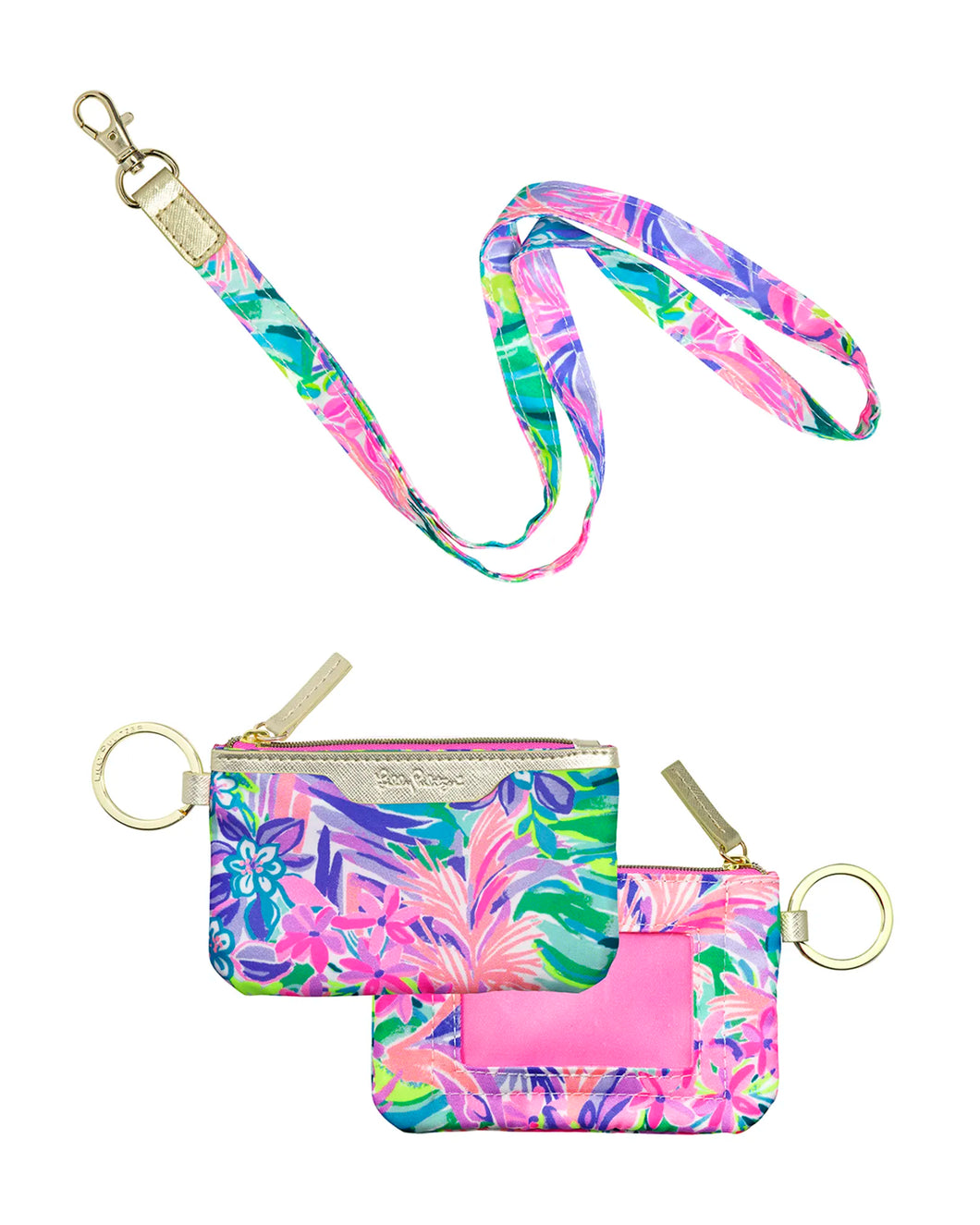 Lilly Pulitzer ID Case and Lanyard It Was All A Dream