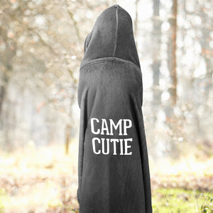 Plush Hooded Kid’s Blanket Camp Cutie 30x40