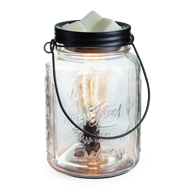 Glass Mason Jar Edison Bulb Illumination Fragrance Warmer