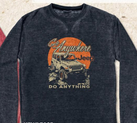 Jeep Go Anywhere Waffle Shirt