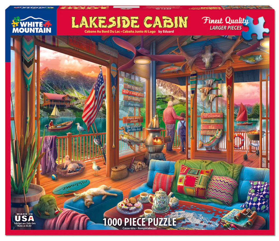 Lakeside Cabin Puzzle 1000 pc Puzzle