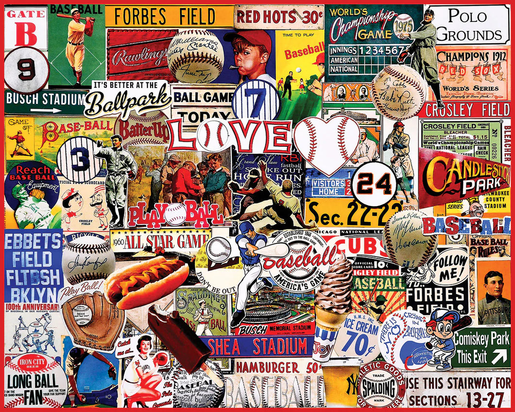 I Love Baseball 1000 pc Puzzle